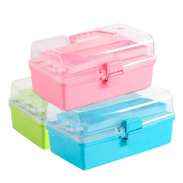 Craft Storage Tool Box, Multipurpose Portable Handled Organizer Storage Box  for Quilling,Sewing & Bead Collections